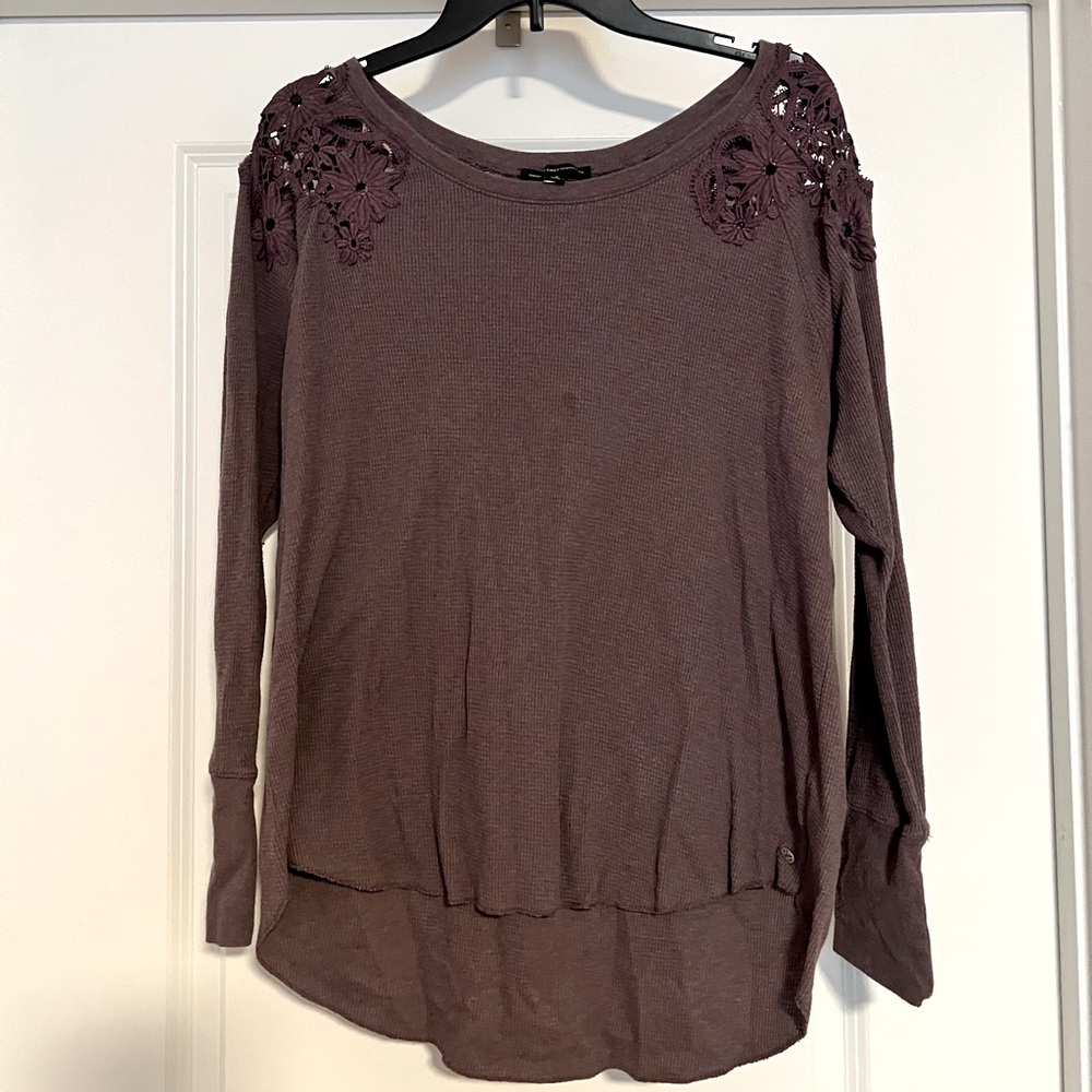 American Eagle Outfitters Waffle Knit Top